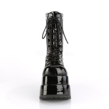 Black Patent 11,5 cm BEAR-265 demonia ankle boots platform