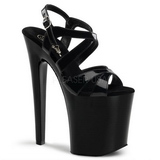Black Patent 20 cm XTREME-872 High Heels Platform