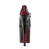 Black Red 20 cm FLAMINGO-887FH Corset High Heel Shoes