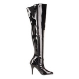 Black Shiny 10,5 cm VANITY-3010 High Heeled Overknee Boots