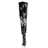 Black Shiny 13 cm SEDUCE-4010 High Heeled Overknee Boots