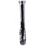 Black Shiny 15 cm DOMINA-2000 High Heeled Womens Boots for Men