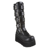 Black Vegan 8,5 cm TRASHVILLE-518 demonia boots - unisex platform boots