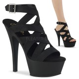 Black elasticated band 15 cm KISS-241 pleaser womens shoes