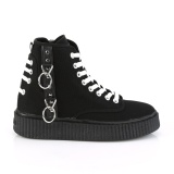 Canvas 4 cm SNEEKER-256 Mens sneakers creepers shoes