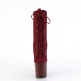EENCHANT-1040-2 19 cm pleaser hgklackade boots mocka imitation