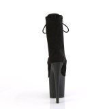 ENCHANT-1040 19 cm pleaser hgklackade boots mocka imitation