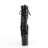 ENCHANT-1040 19 cm pleaser hgklackade boots svart