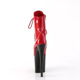 FLAMINGO-1020 20 cm pleaser högklackade boots röda