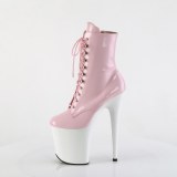 FLAMINGO-1020 20 cm pleaser hgklackade boots rosa