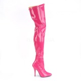 Fuchsia Lack 13 cm SEDUCE-3000 L�rh�ga St�vlar f�r M�n