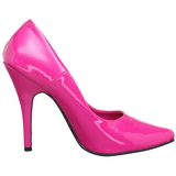 Fuchsia Lack 13 cm SEDUCE-420 Pumps H�gklackade Herrskor