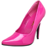 Fuchsia Lack 13 cm SEDUCE-420 Pumps H�gklackade Herrskor
