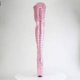 Glitter 20 cm ADORE-3020GP Rosa lrhga stvlar hga klackar med snrning
