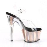 Gold 18 cm ADORE-708HGI Hologram platform high heels shoes