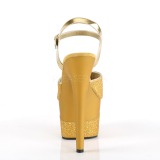 Gold 18 cm ADORE-709-2G glitter platform sandals shoes