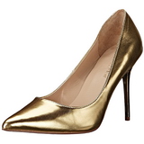 Gold Konstldere 10 cm CLASSIQUE-20 pointed toe stiletto pumps