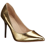 Gold Konstldere 10 cm CLASSIQUE-20 pointed toe stiletto pumps