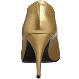 Gold Matte 10 cm VANITY-420 pointed toe pumps high heels