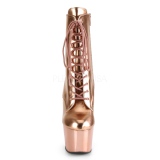 Gold Patent 18 cm ADORE-1020 womens platform ankle boots