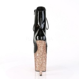 Gold glitter 20 cm FLAMINGO-1020LG Pole dancing ankle boots
