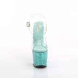 Grna 18 cm LOVESICK-708SG glitter plat high heels