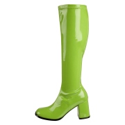 Gr�na lackst�vlar 7,5 cm GOGO-300 h�gklackat damst�vlar f�r m�n