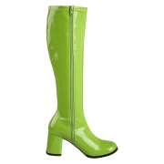 Gr�na lackst�vlar 7,5 cm GOGO-300 h�gklackat damst�vlar f�r m�n