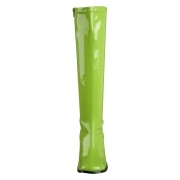 Gr�na lackst�vlar 7,5 cm GOGO-300 h�gklackat damst�vlar f�r m�n