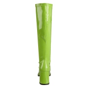 Gr�na lackst�vlar 7,5 cm GOGO-300 h�gklackat damst�vlar f�r m�n