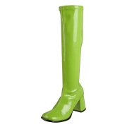 Gr�na lackst�vlar 7,5 cm GOGO-300 h�gklackat damst�vlar f�r m�n
