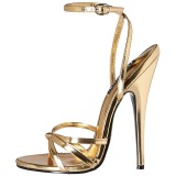 Guld 15 cm DOMINA-108 klackskor f�r m�n