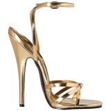 Guld 15 cm DOMINA-108 klackskor f�r m�n