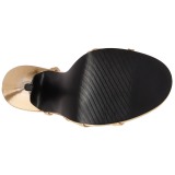 Guld 15 cm DOMINA-108 klackskor f�r m�n