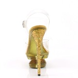 Guld 16,5 cm ECLIPSE-608GT Sandaletter med stilettklack