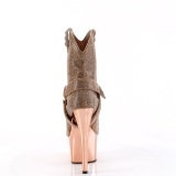 Guld Rosa strass stenar western boots 18 cm ADORE-1029CHRS cowboy boots