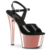 Guld krom platå 18 cm SKY-309 pleaser high heels skor