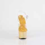 Guldfrgade hologram plat 18 cm ADORE-708LQ hgklackade sandaler