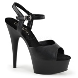 Konstläder 15 cm DELIGHT-609 pleaser high heels skor
