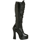 Konstldere 13 cm ELECTRA-2042 buckle womens boots with platform