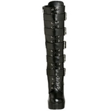 Konstldere 13 cm ELECTRA-2042 buckle womens boots with platform