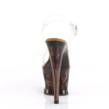 Koppar 18 cm MOON-708GFT glitter platå high heels