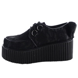 Lace Fabric CREEPER-212 Platform Women Creepers Shoes
