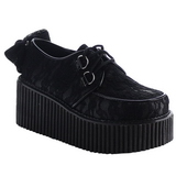 Lace Fabric CREEPER-212 Platform Women Creepers Shoes