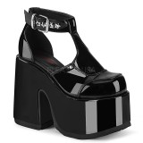 Lackl�der 13 cm Demonia CAMEL-103 lolita skor med plat�