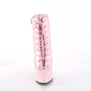 Lacklder 13 cm SEDUCE-1020 Rosa stvletter med stilettklackar