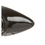 Lackläder 13 cm SEDUCE-3024 Svarta lårhöga stövlar med snörning
