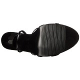 Lackläder 15 cm DOMINA-108 fetish sandaler med stilettklack