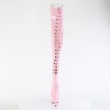 Lacklder 18 cm ADORE-3063 Rosa lrhga stvlar med snrning
