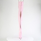Lacklder 18 cm ADORE-3850 Rosa lrhga stvlar med snrning